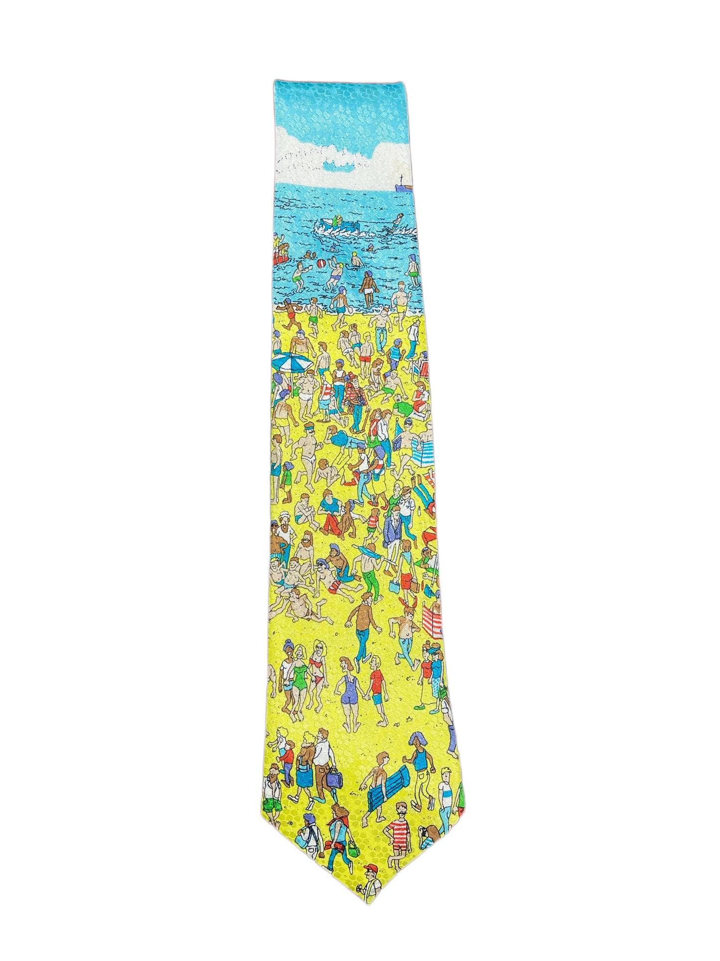 Vintage Where is Wally Tie Yellow