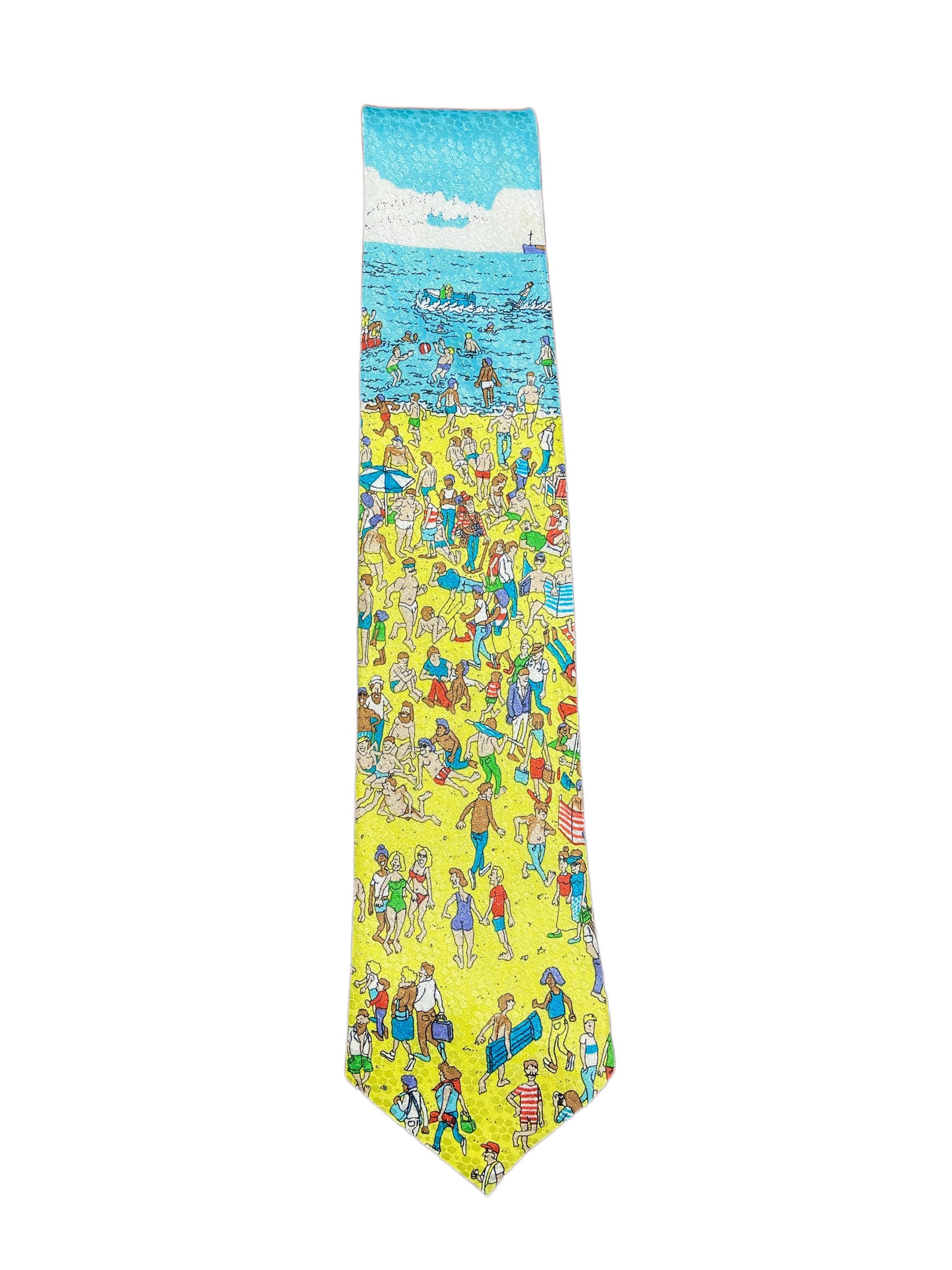 Vintage Where is Wally Tie Yellow