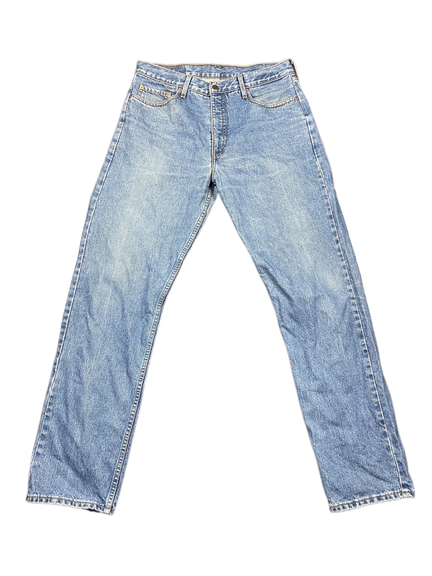 Vintage Levi's 615 Orange Tab Denim Pants Blue - XL