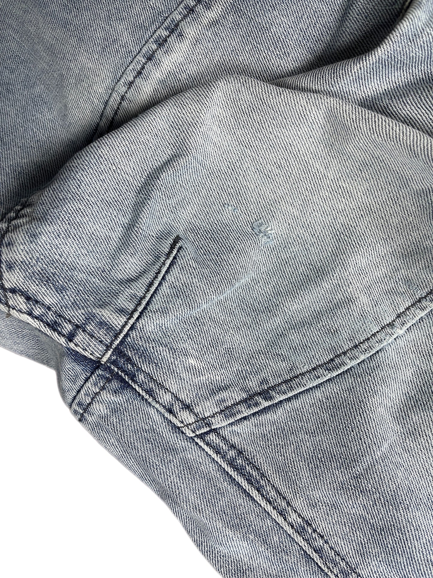 Y2k G-Star RAW Denim Pants Blue White - L