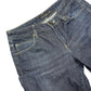 Massimo Dutti Low Waist Bootcut Denim Pants Blue - M/L