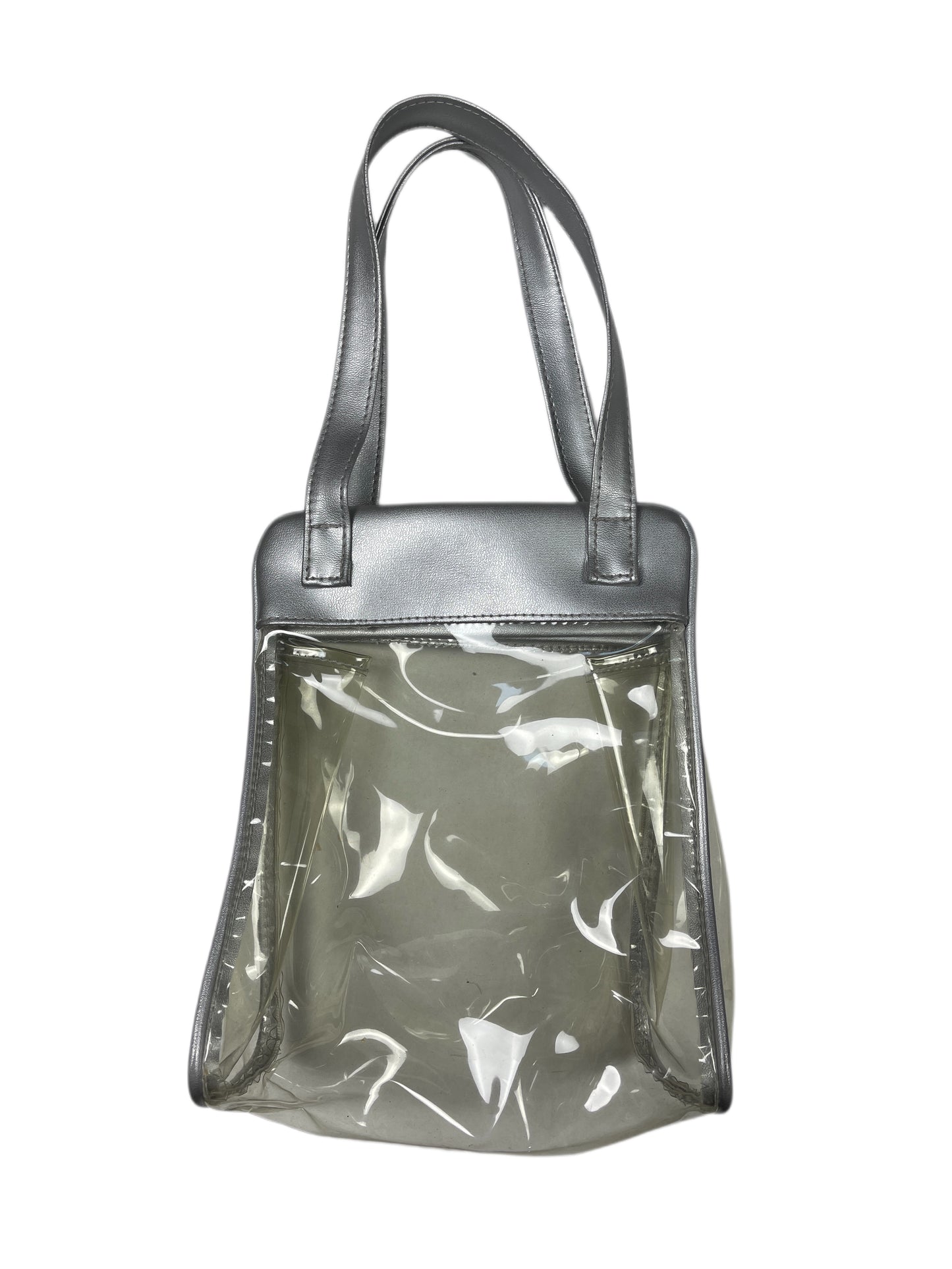 Y2k See Through Hand Bag Silver Transparent