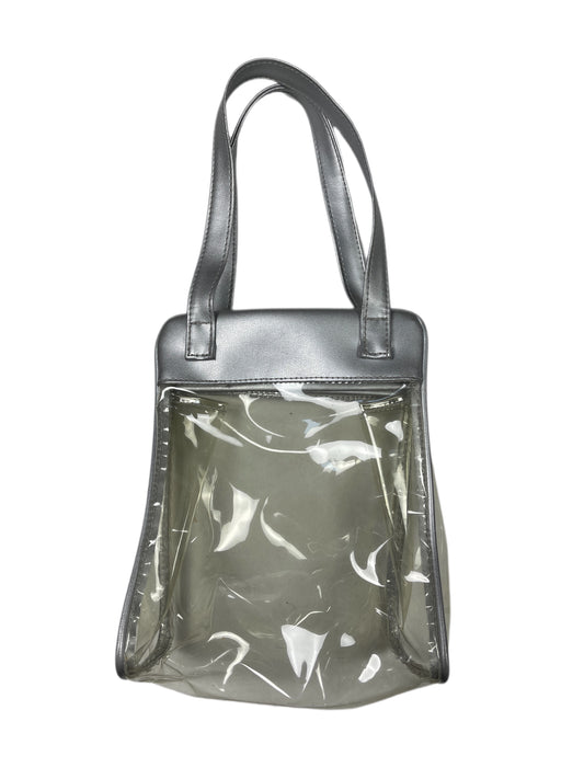 Y2k See Through Hand Bag Silver Transparent
