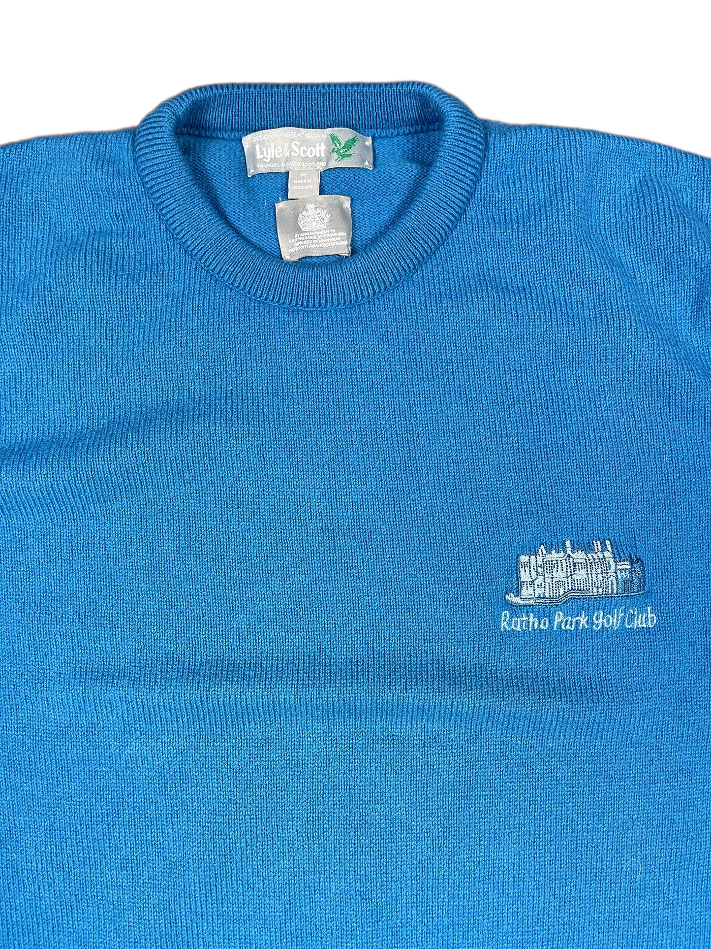 Lyle & Scott Knitted Sweatshirt Blue - M