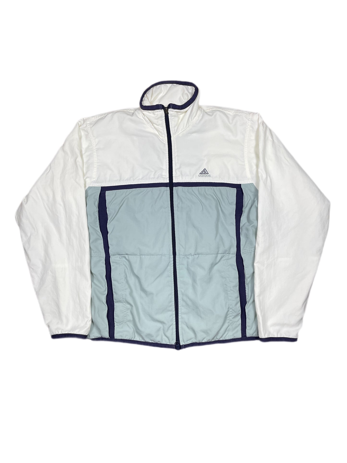 Vintage Adidas 1999-2005 Sport Jacket Gray White - S