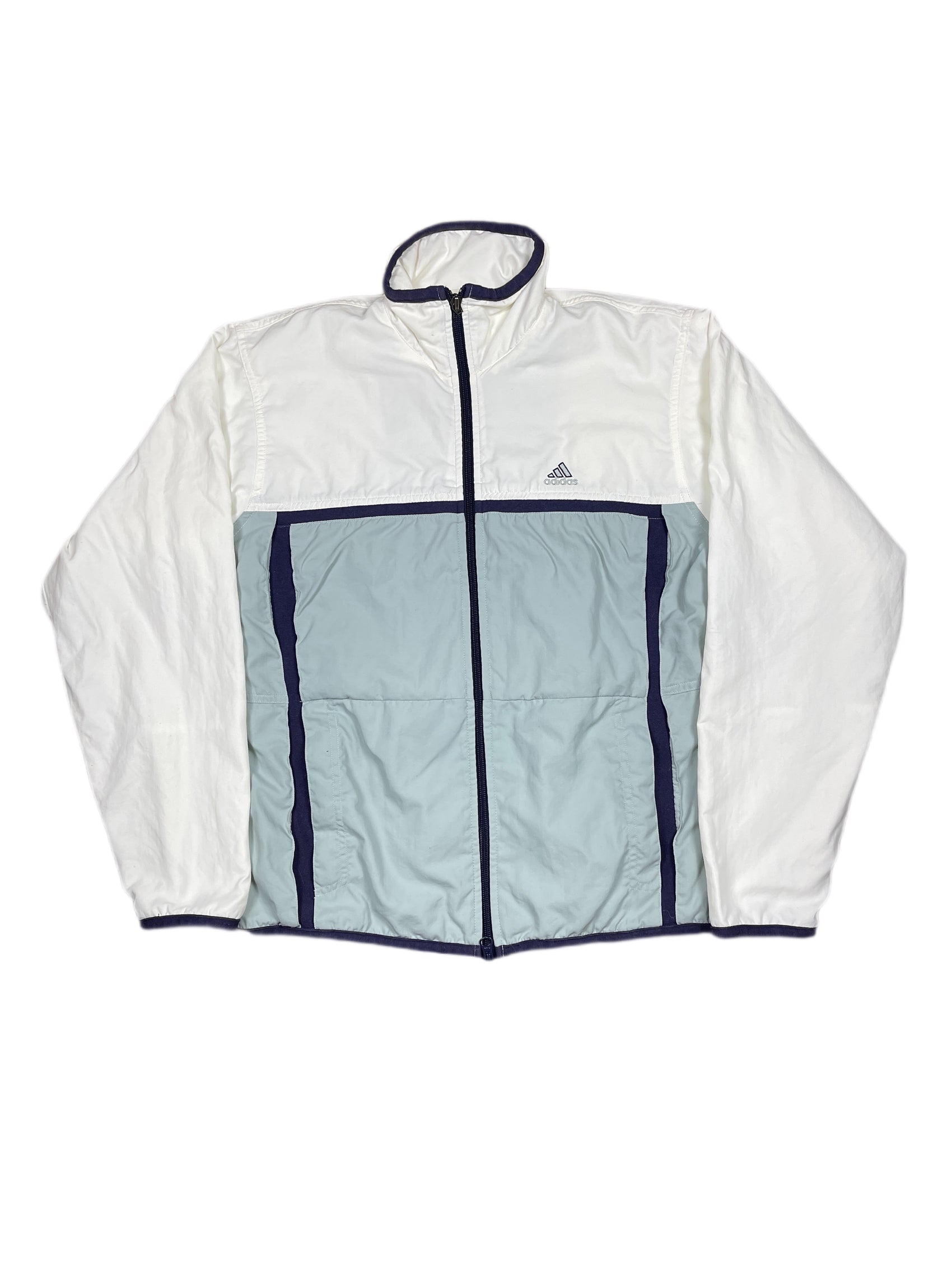 Vintage Adidas 1999-2005 Sport Jacket Gray White - S