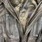 Vintage Aviator Leather Bomber Jacket Brown - M