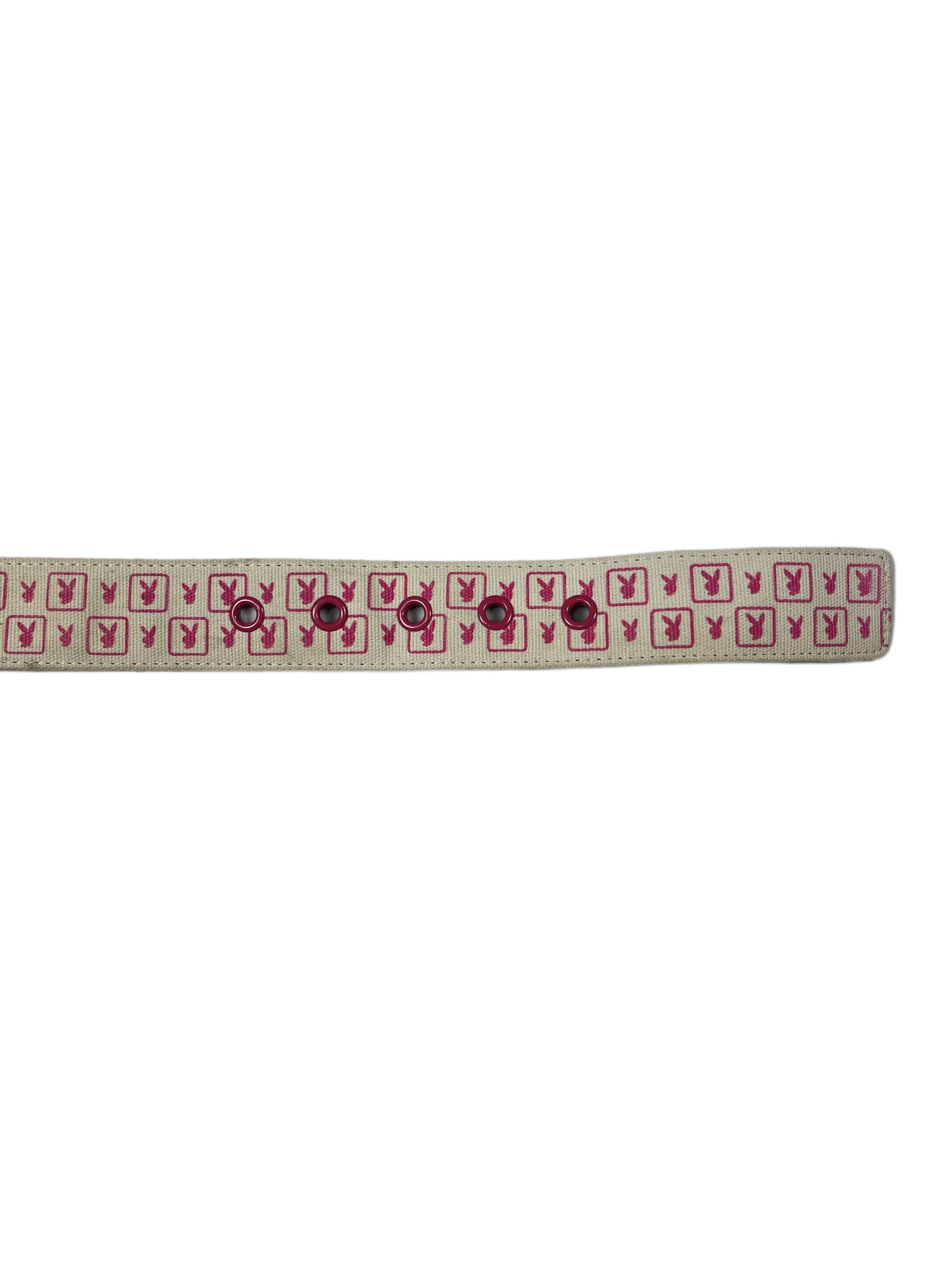 Y2k Playboy Belt Creme Pink 2004