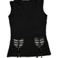 Y2k Sleeveless Top Black - S/M