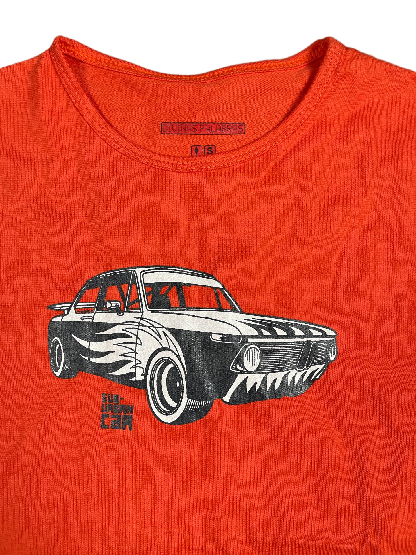 Divinas Palabras Sleeveless Top Red Orange - S