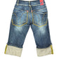 Y2k Miss Sixty Low Waist Denim Shorts Blue - XXS