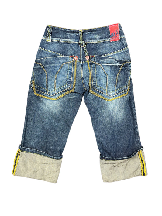 Y2k Miss Sixty Low Waist Denim Shorts Blue - XXS
