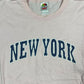 Vintage Fruit of the Loom New York T-Shirt Rose Pink - L