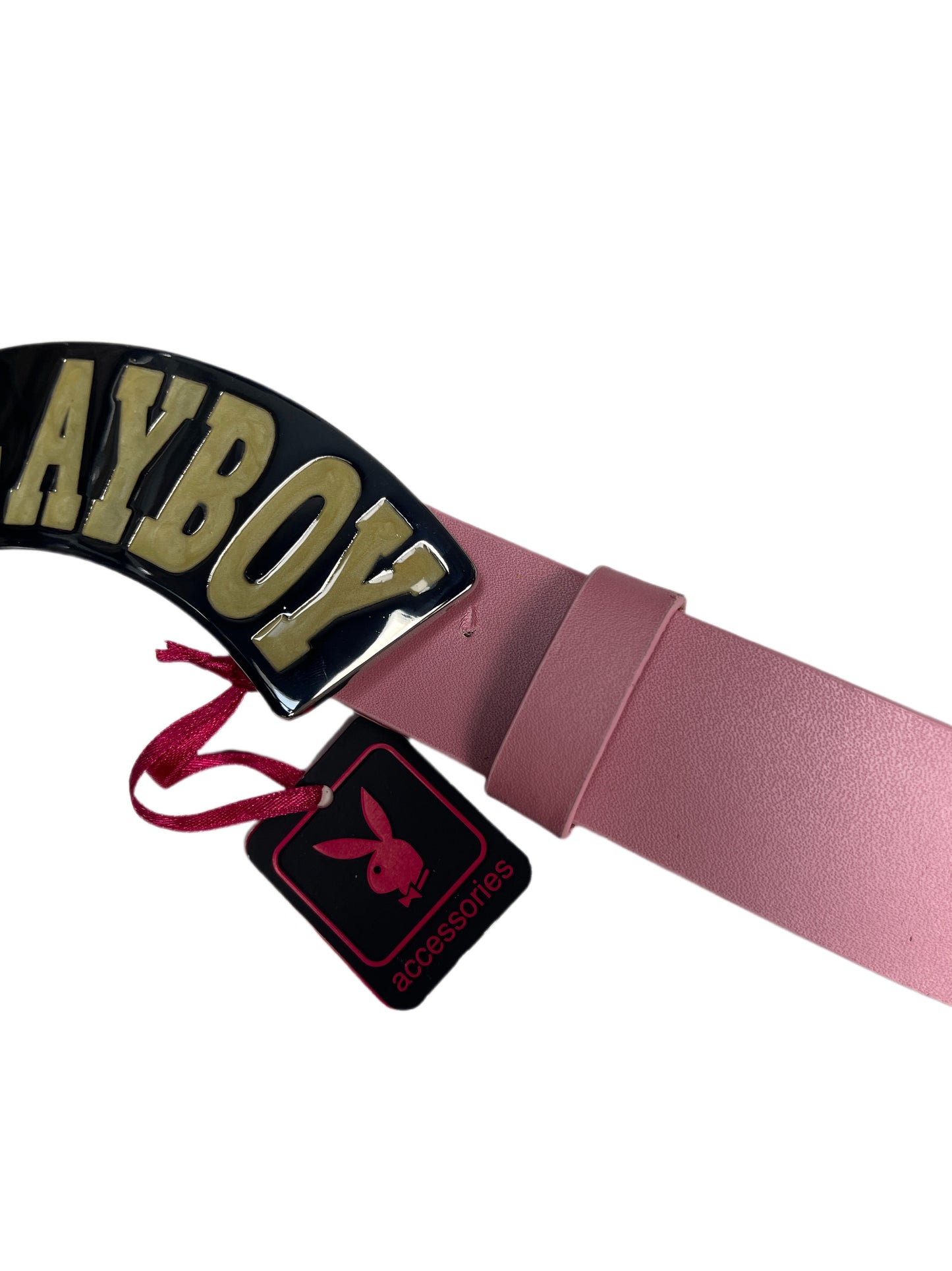 Y2k Playboy Leather Plug Belt Pink 2004