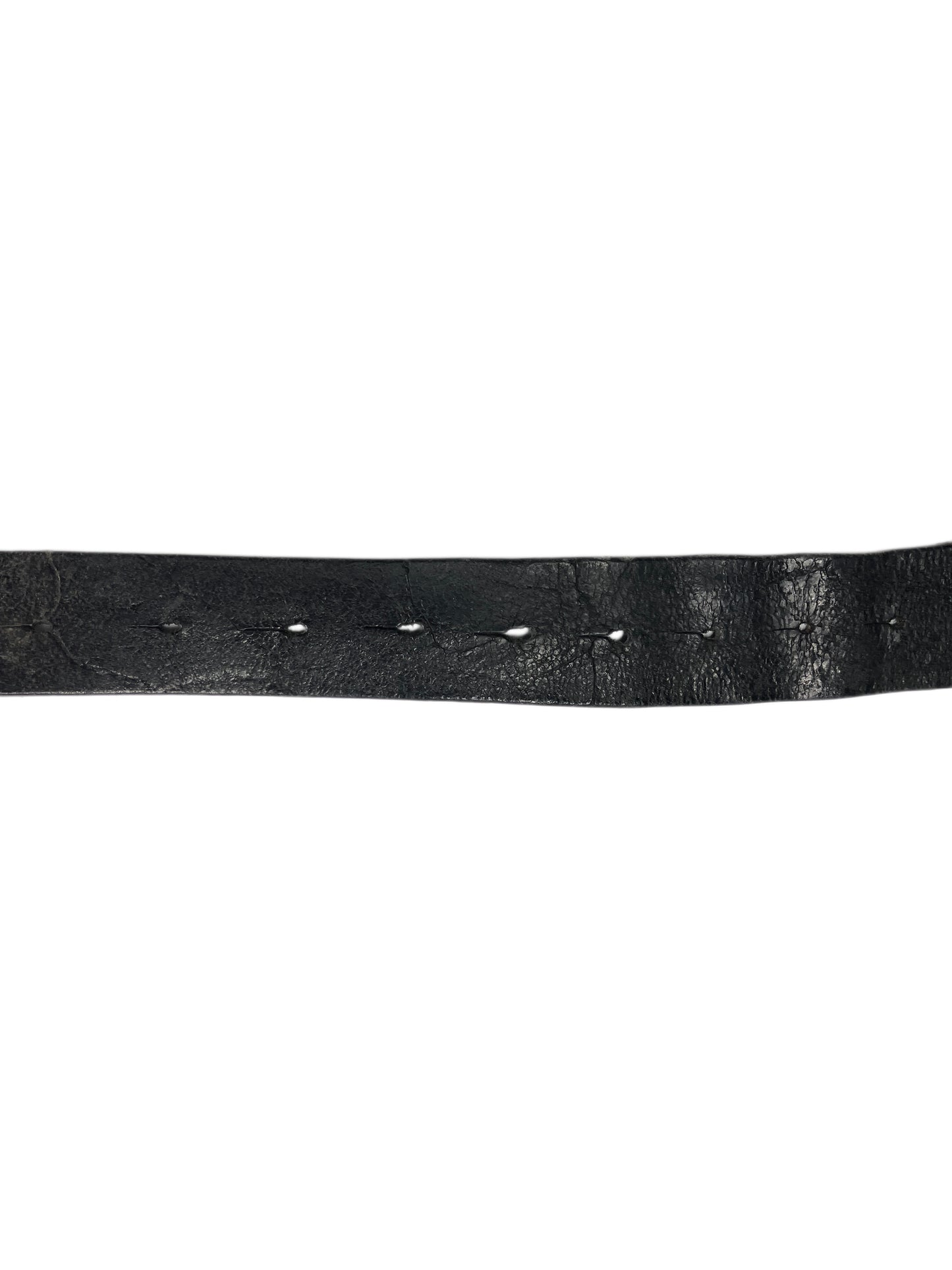 Vintage 70s/80s Leather Belt Black