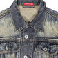 Y2k System Action Denim Jacket Blue - XS
