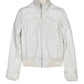Y2k Mango Leather Jacket White - XS