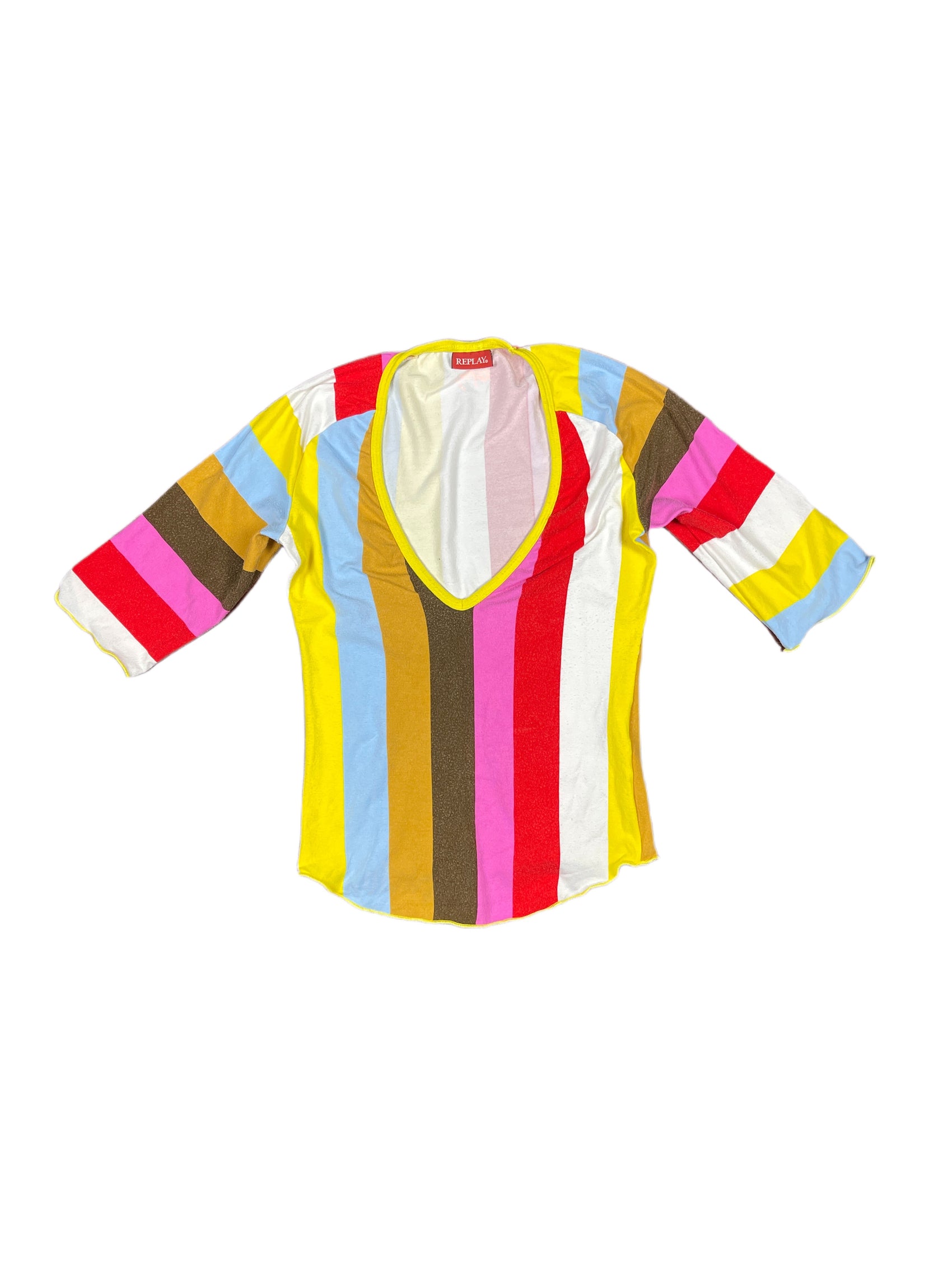 Y2k Replay Long Sleeve Top Multicolor - XS