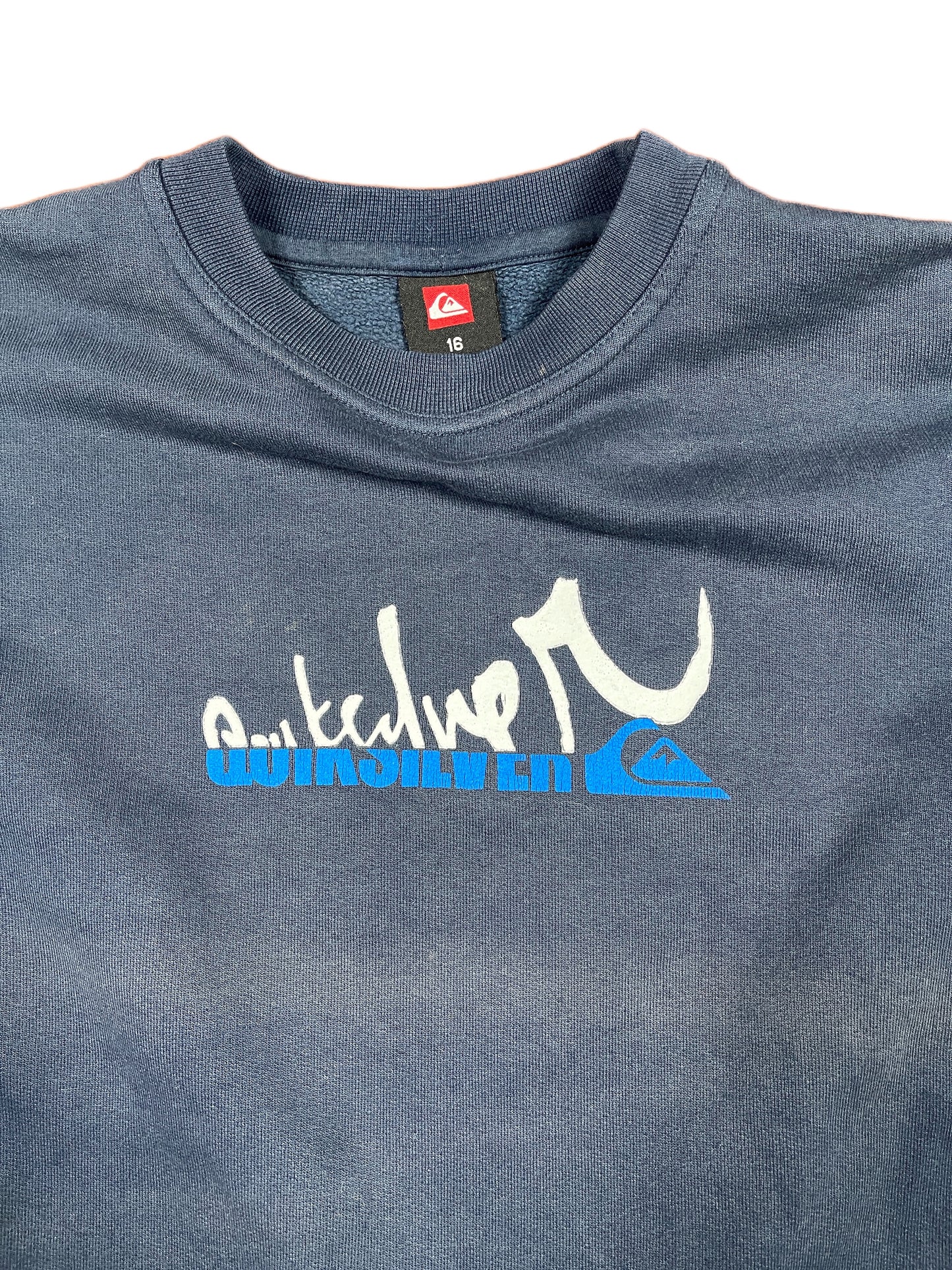 Y2k Quiksilver Sweatshirt Navy - XS