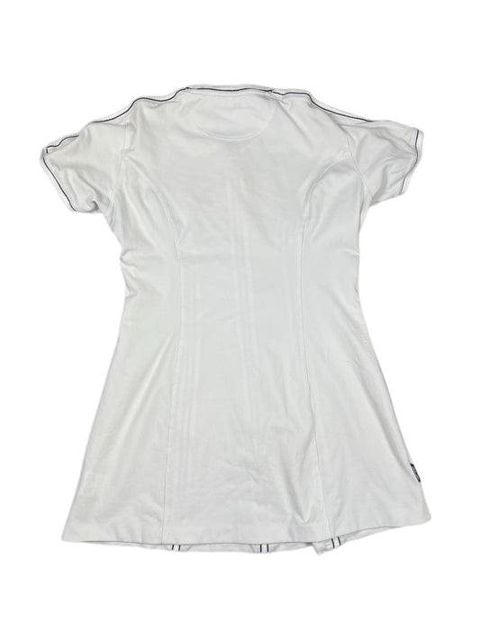 Vintage Lotto Short Sleeve Sport Dress White - L