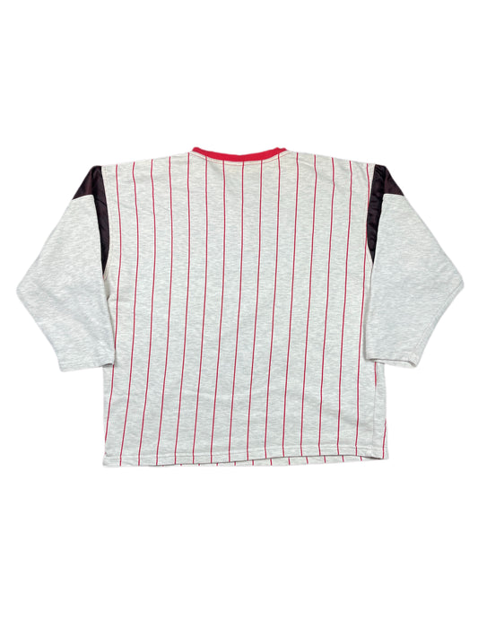 Vintage Reebok 1990s Time Out Sweatshirt Red White - XL