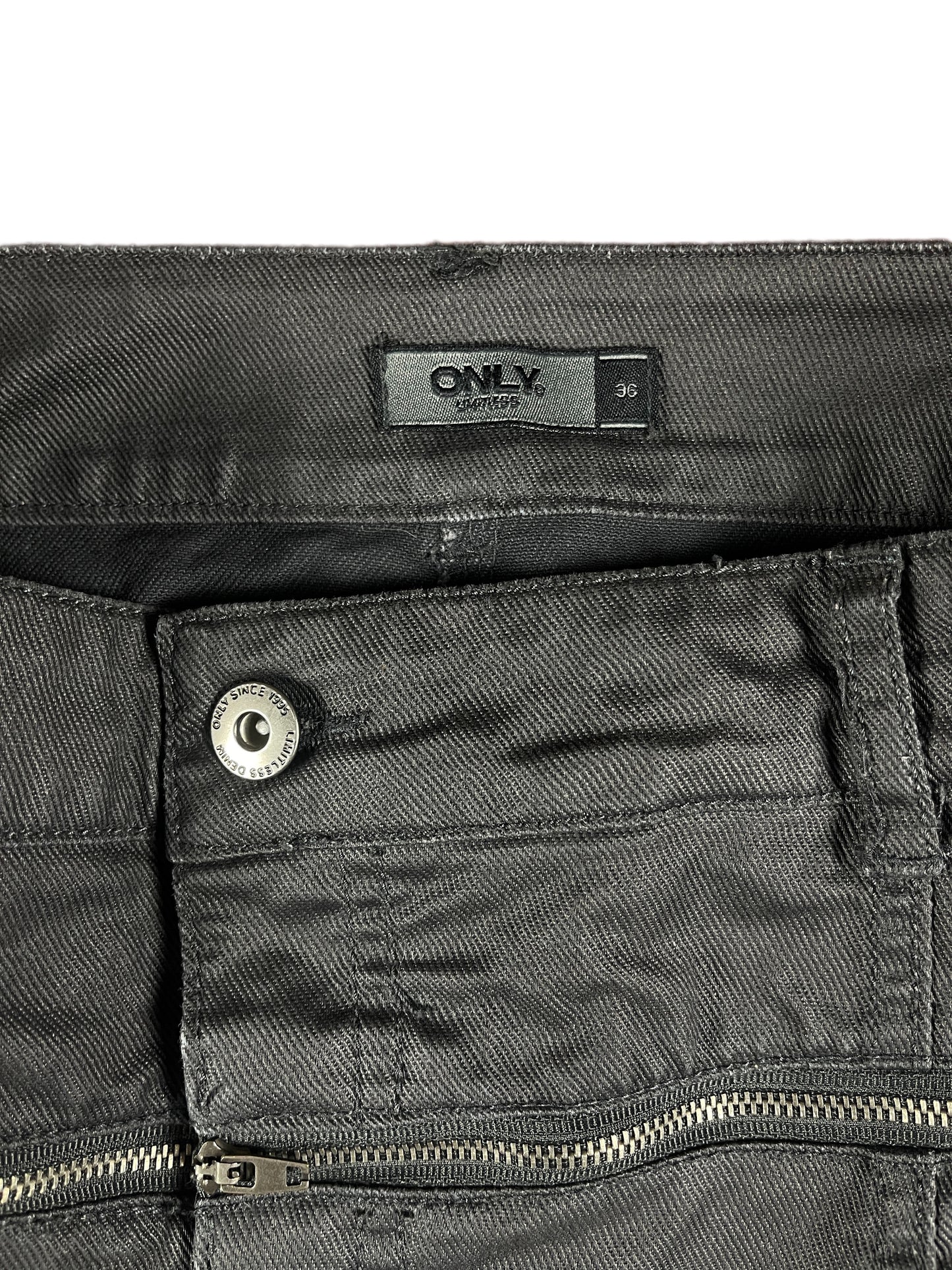 Y2k Only Mini Skirt Gray - S
