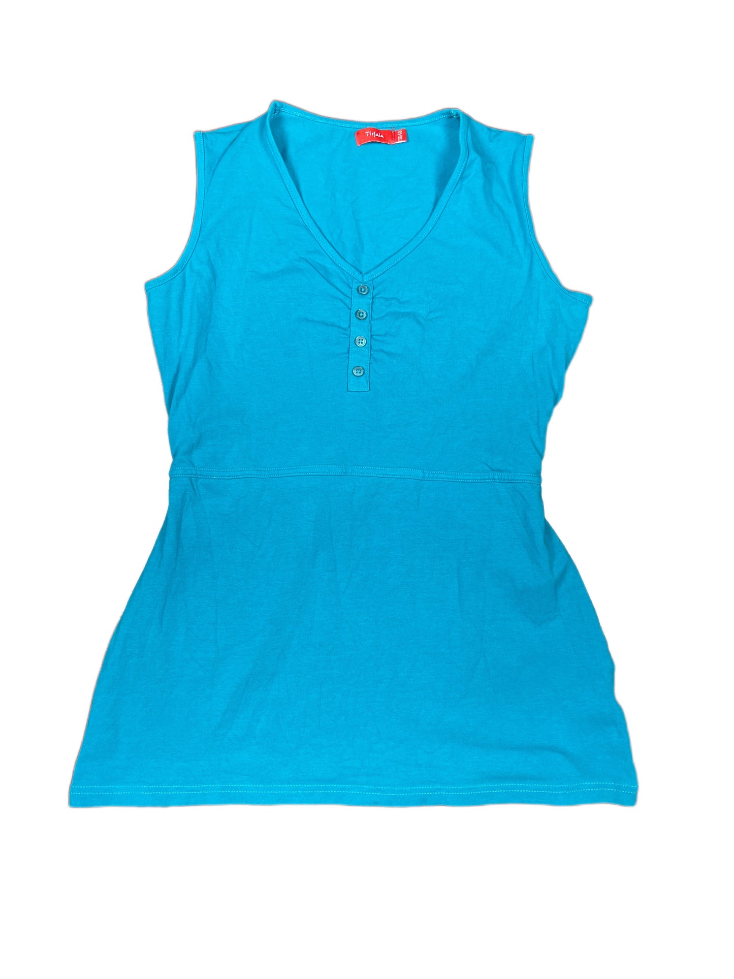 Y2k Tissaia Sleeveless Top Blue - M/L