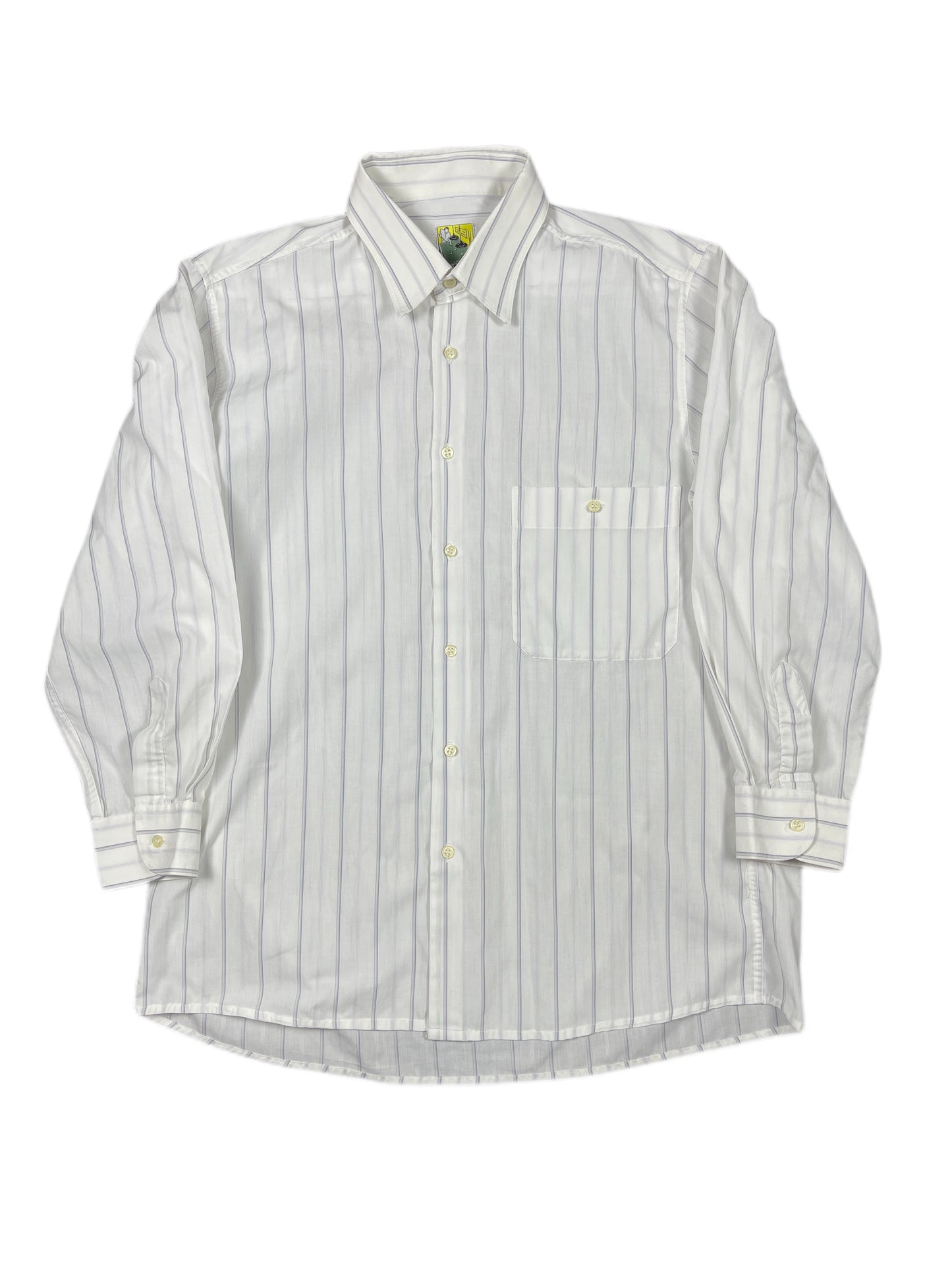 Vintage Picastello Long Sleeve Shirt Striped White - M