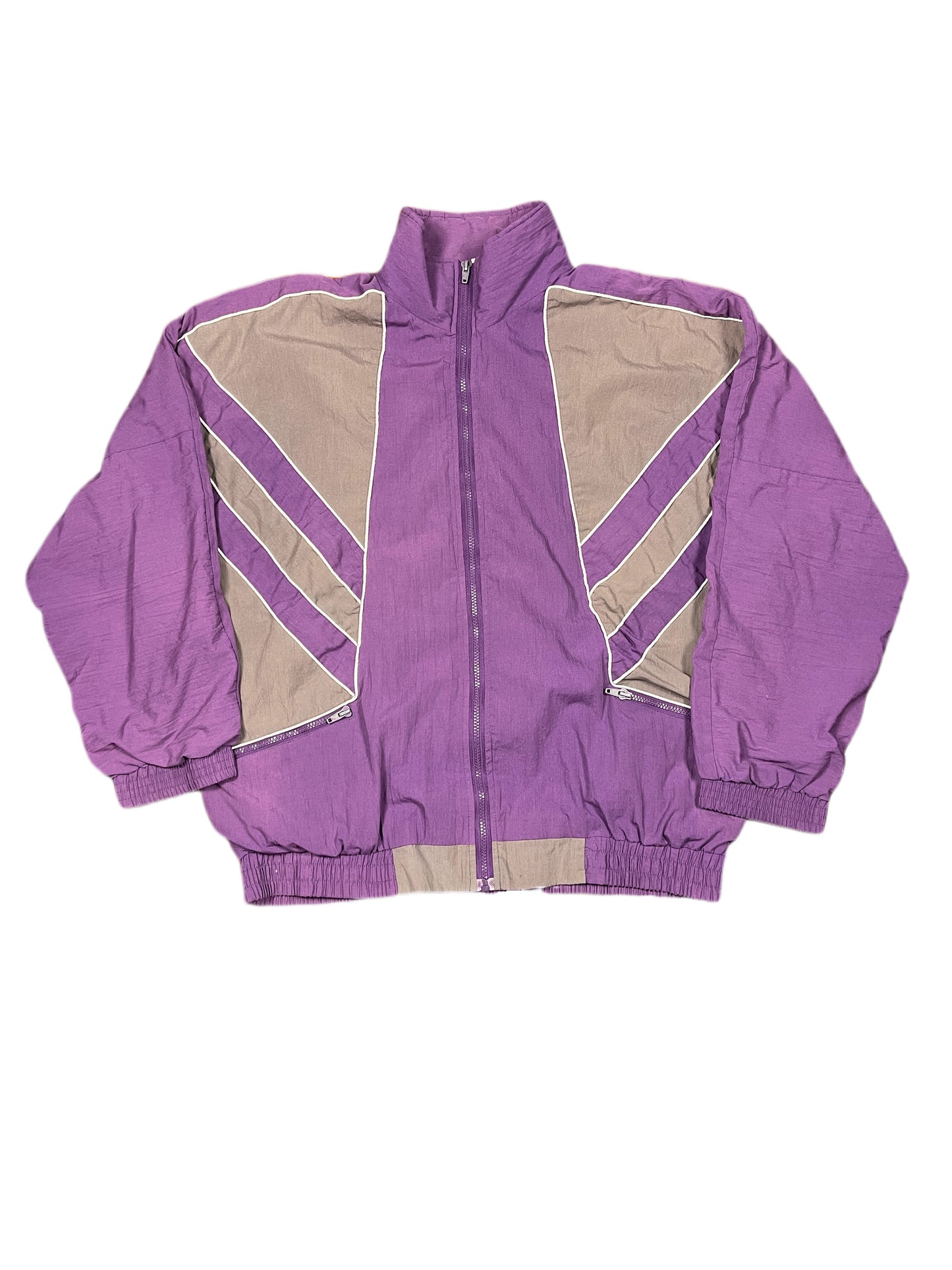 Vintage Van Hemert 1980s Sport Jacket Purple Gray - L