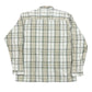 Y2k Quicksilver Long Sleeve Shirt Checkered Cream Beige - S
