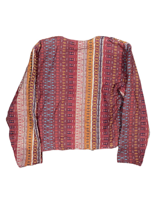 Vintage Indiska Button Up Jacket Red Multicolor - L