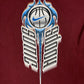Vintage 1990s Nike Hoops Basketball Longsleeve Bordeaux Red XL