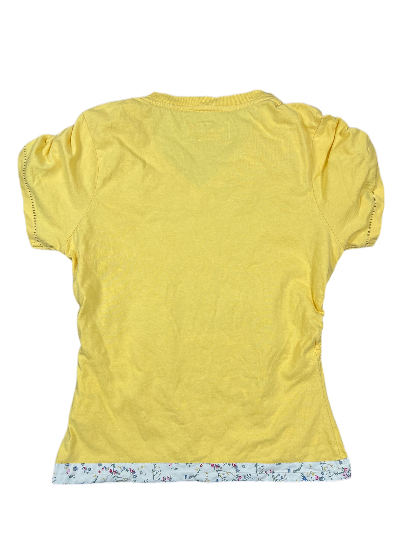 Pepe Jeans Short Sleeve Top Yellow - L