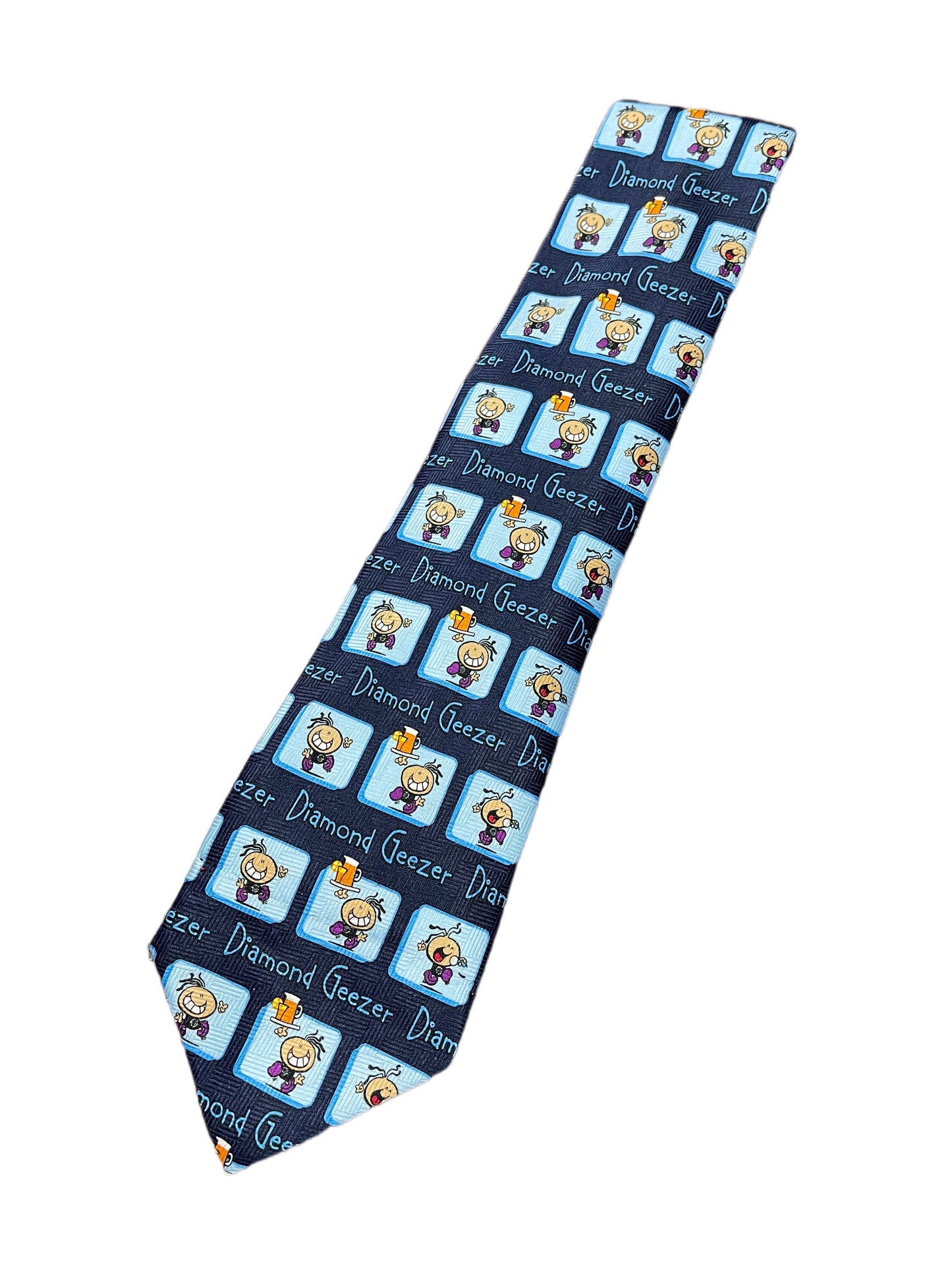Vintage 2001 DIamond Geezer Tie Blue