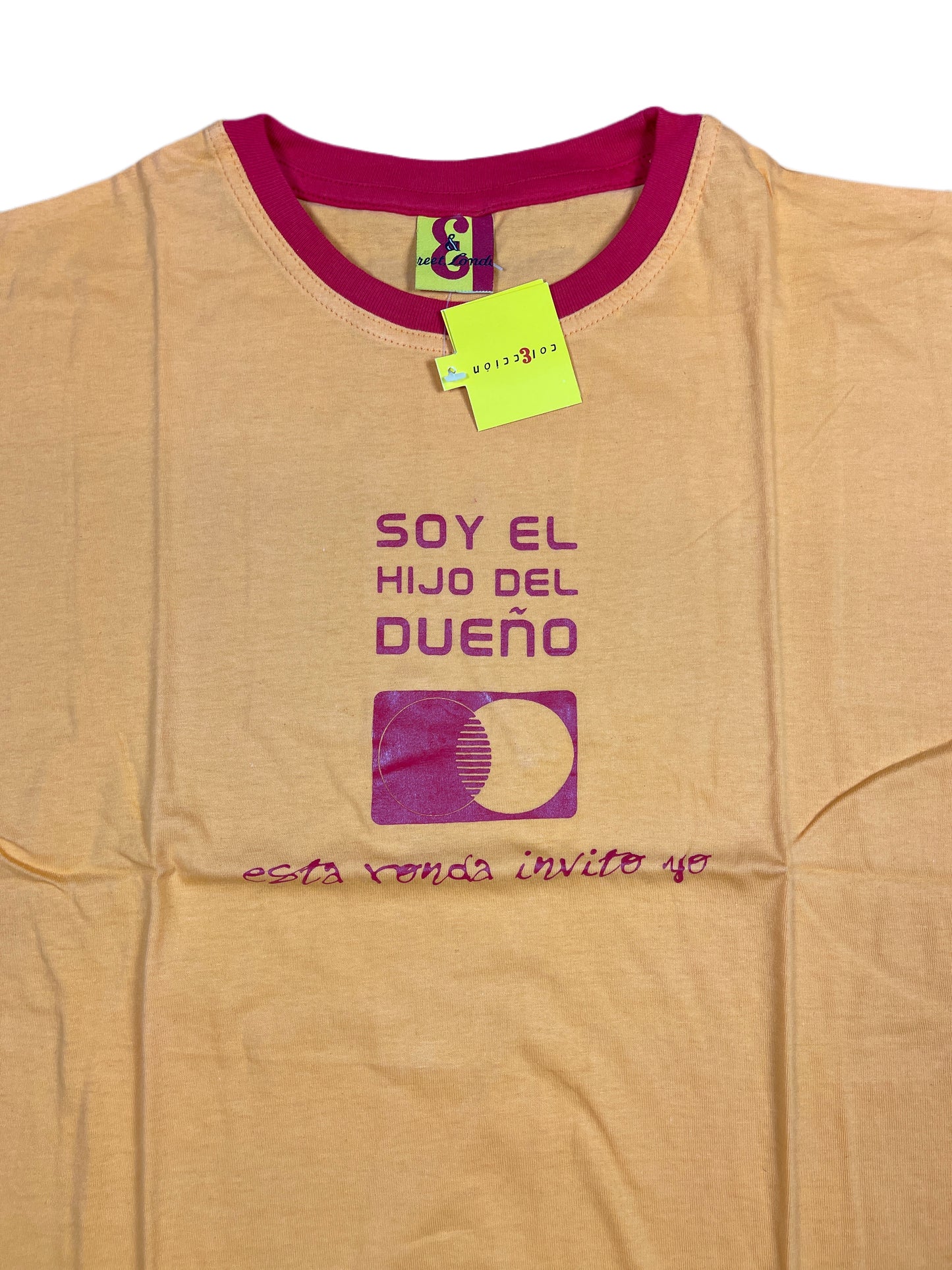 Vintage Mastercard Promo T-Shirt Orange - L