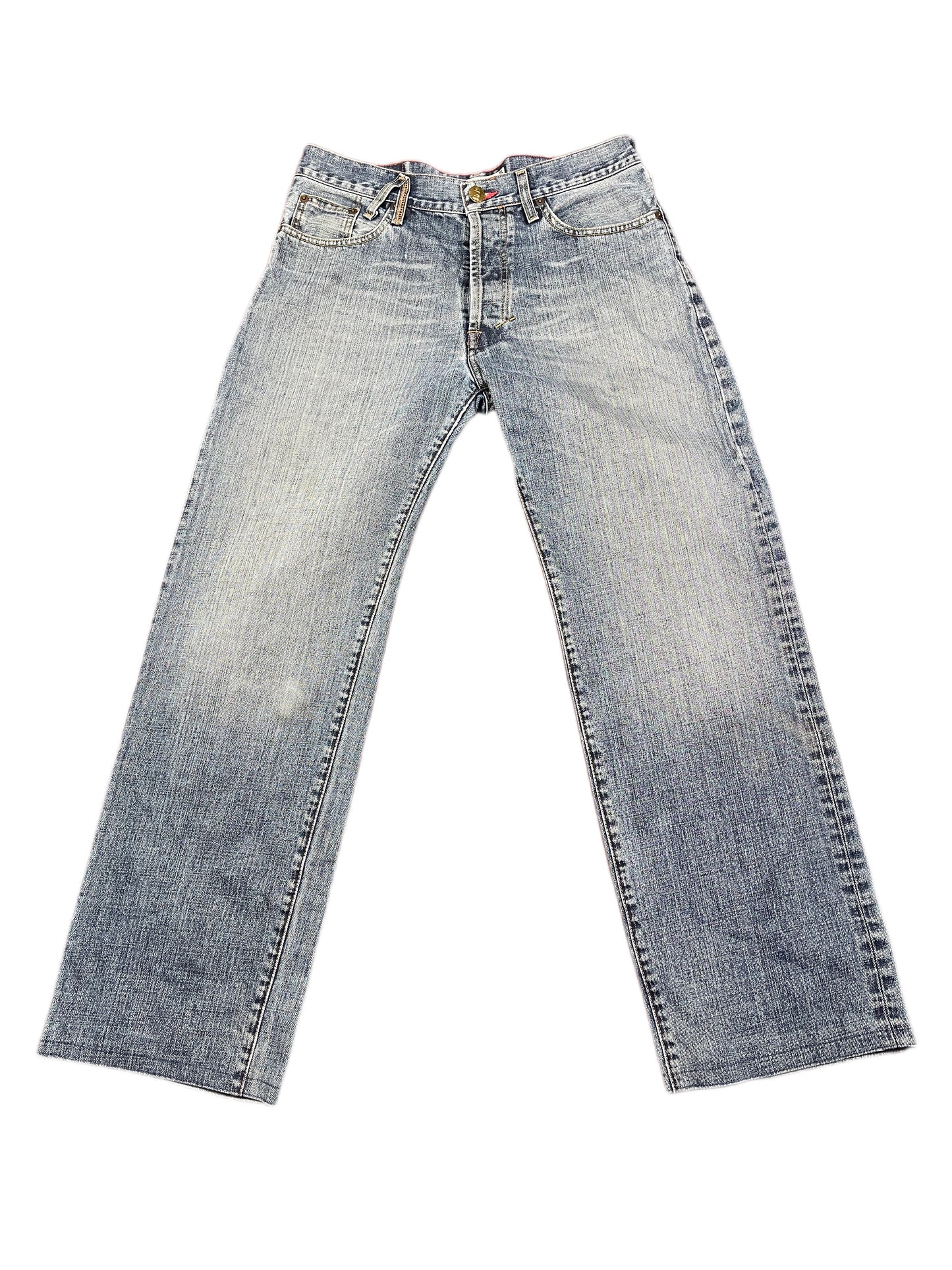Y2k Sickonineteen Bootcut Denim Pants Blue - M