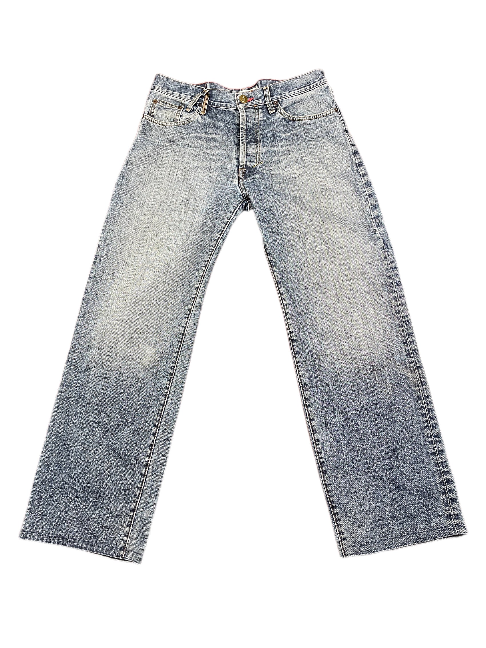 Y2k Sickonineteen Bootcut Denim Pants Blue - M