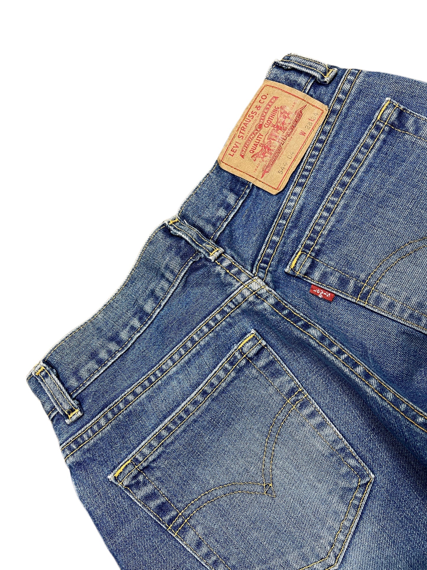 Y2k Levi's 544 04 Low Waist Flared Denim Pants Blue - M