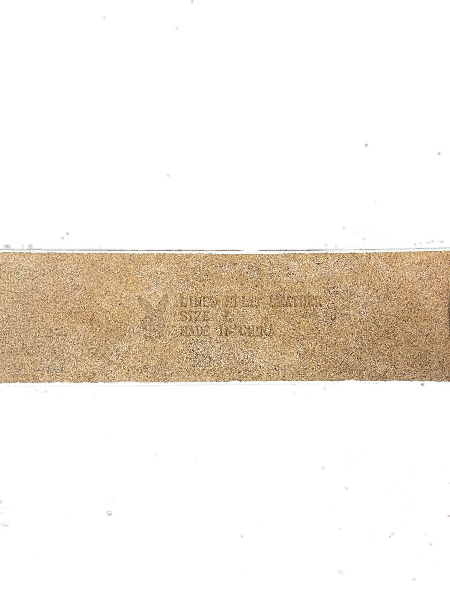 Y2k Playboy Leather Plug Belt White 2004