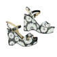 Renzoni Ilasio Shoes Flower Pattern Black n' White - 37