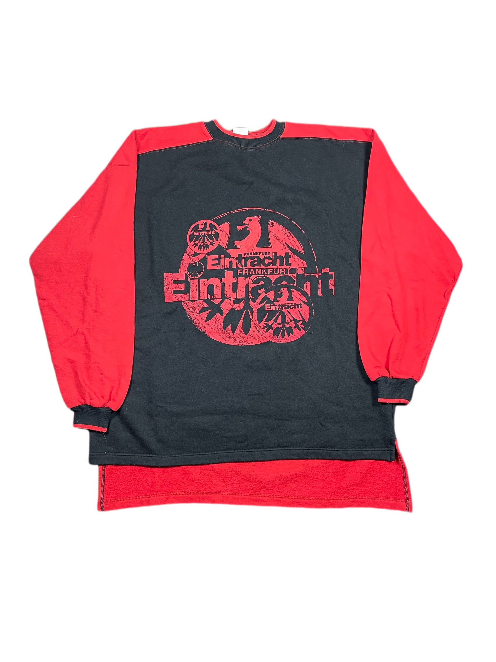 Vintage Eintracht Frankfurt Puma Sweatshirt Red Black - XL