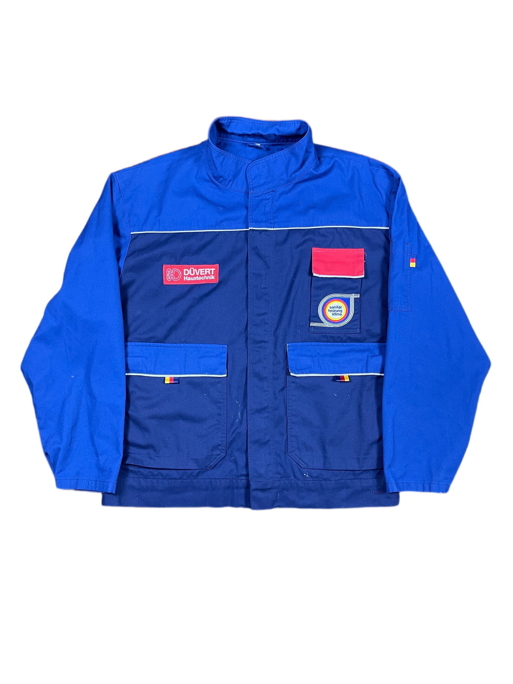 Vintage German Work Wear Jacket Blue - XL
