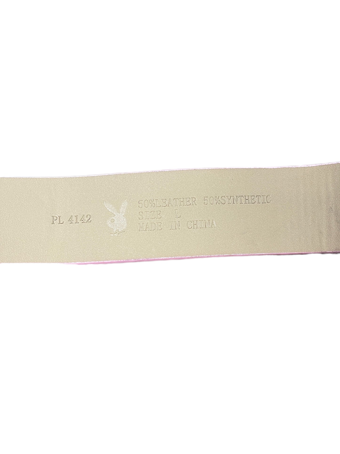 Y2k Playboy Belt Pink 2004