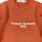 Vintage Thomas Burberry Knitted Sweatshirt Orange - M