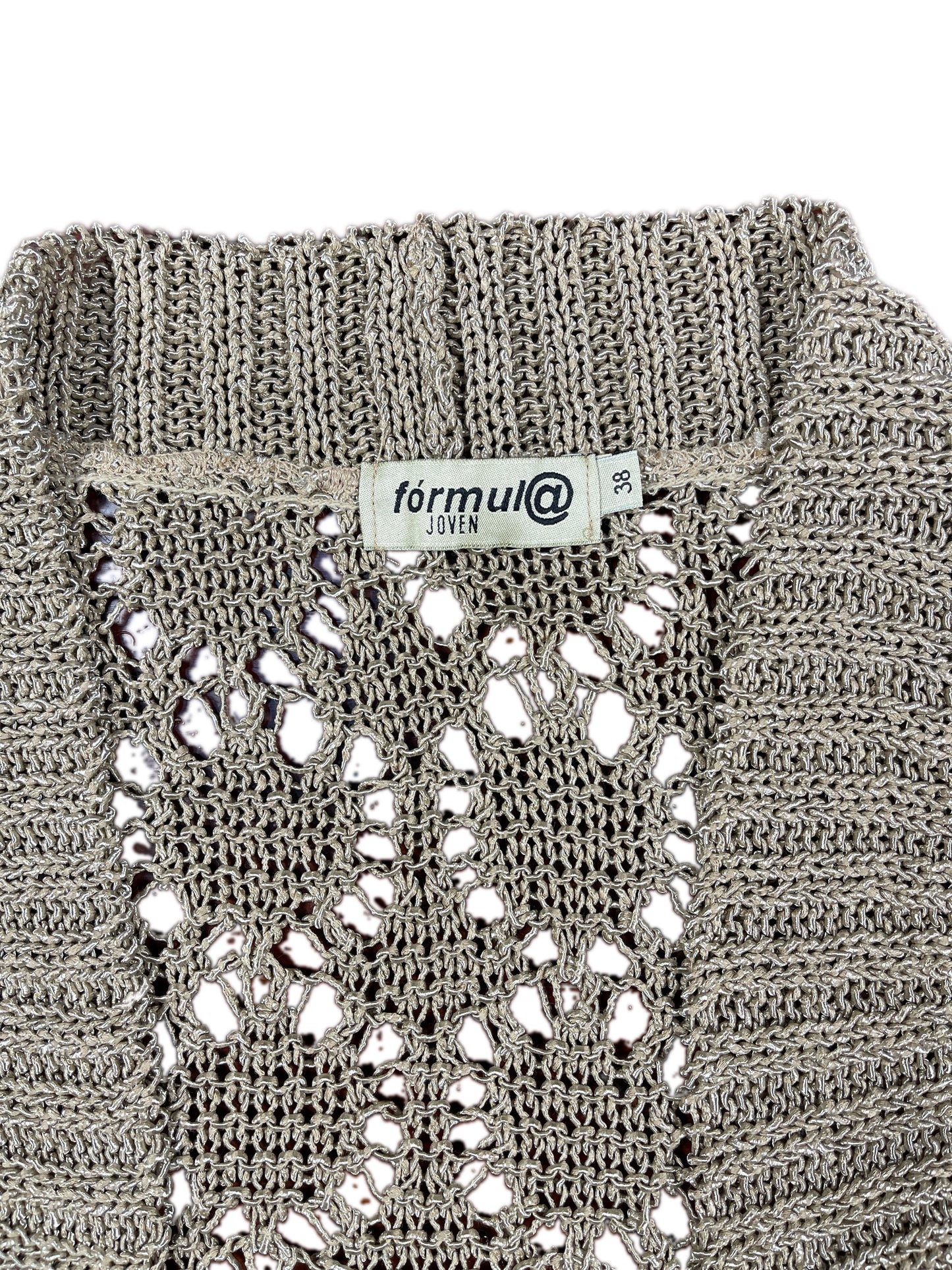 Y2k Formula Joven Short Sleeve Top Beige - M