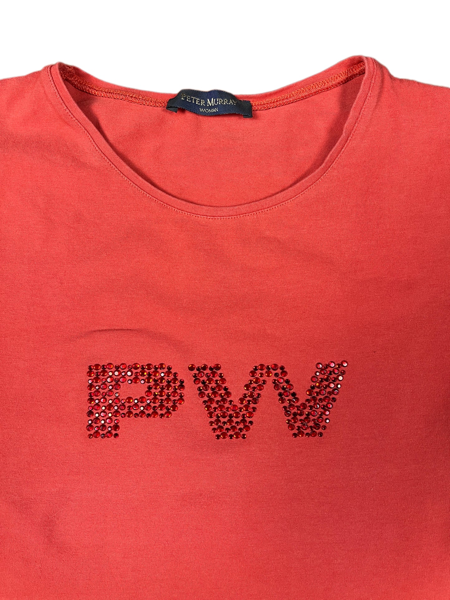 Y2k Peter Murray Short Sleeve Top Red - S