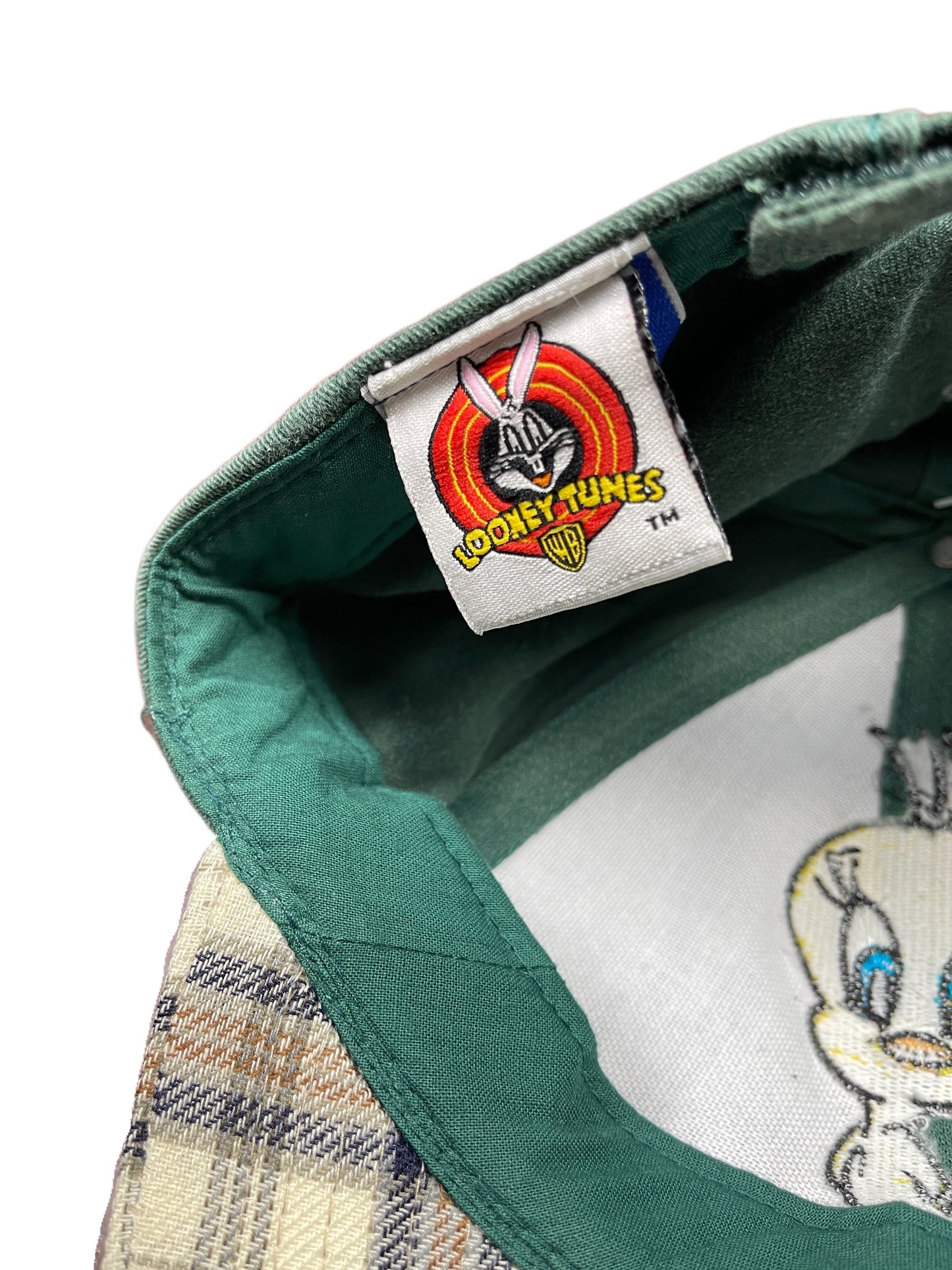 Vintage Tweety Looney Tunes Warner Bros Cap Green