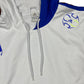 Y2k Adidas 2006 Sleeveless Sport Hoodie White Blue - XL