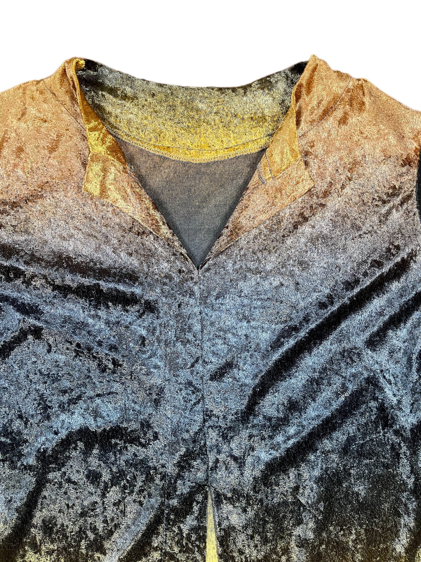 Vintage Jarapo Long Sleeve Top Brown Gold - M