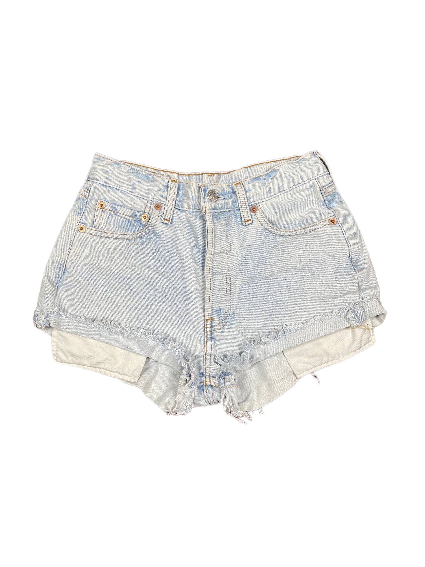 Vintage Levi's Denim Hot Pants Shorts Blue - XS/S
